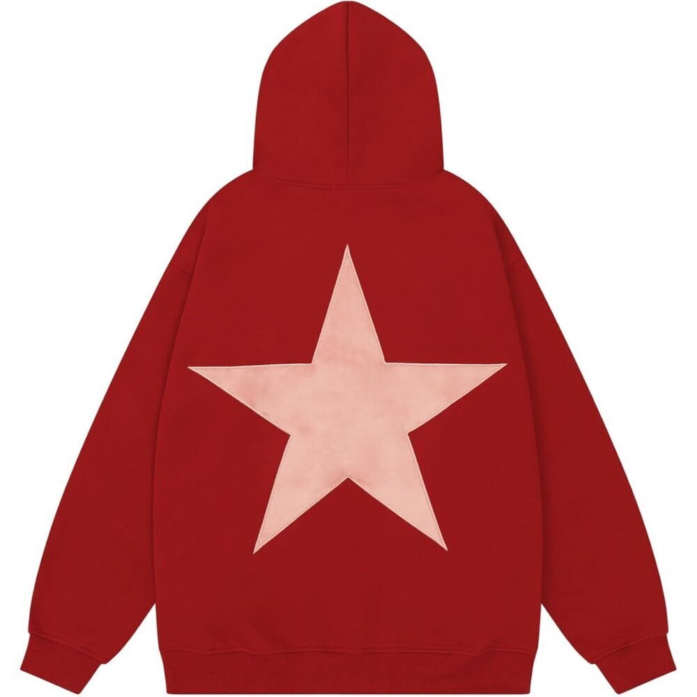 Eden Red Star Hoodies Y2k Oversized Graphic Hoodies Aesthetic Sweat Shirt